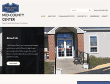 Tablet Screenshot of midcountyseniorcenter.org